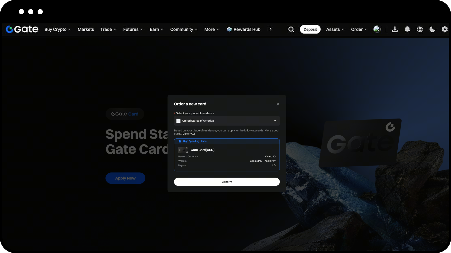 gate card apply